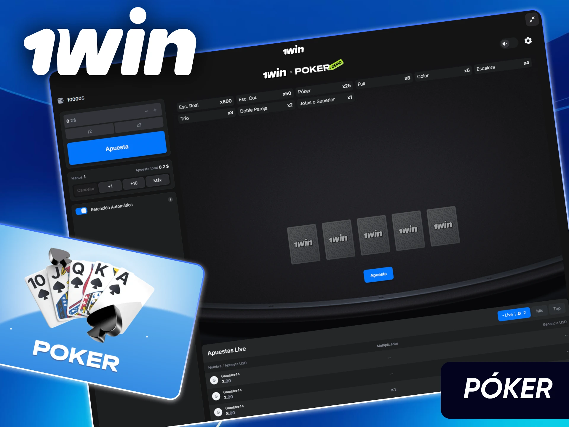 Sala de póker de 1win