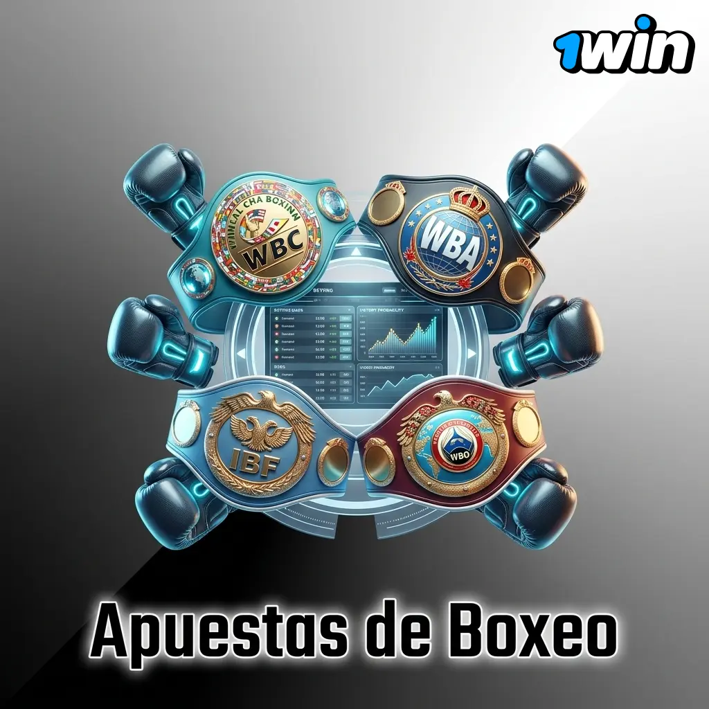 Apuestas de boxeo en 1win Chile: mercados WBC, WBA, IBF y WBO para peleas de campeones mundiales
